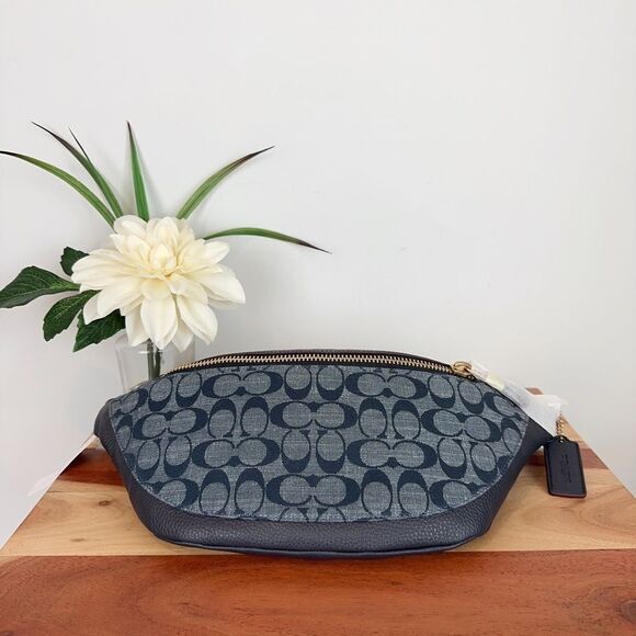 Coach chambray belt bag sale